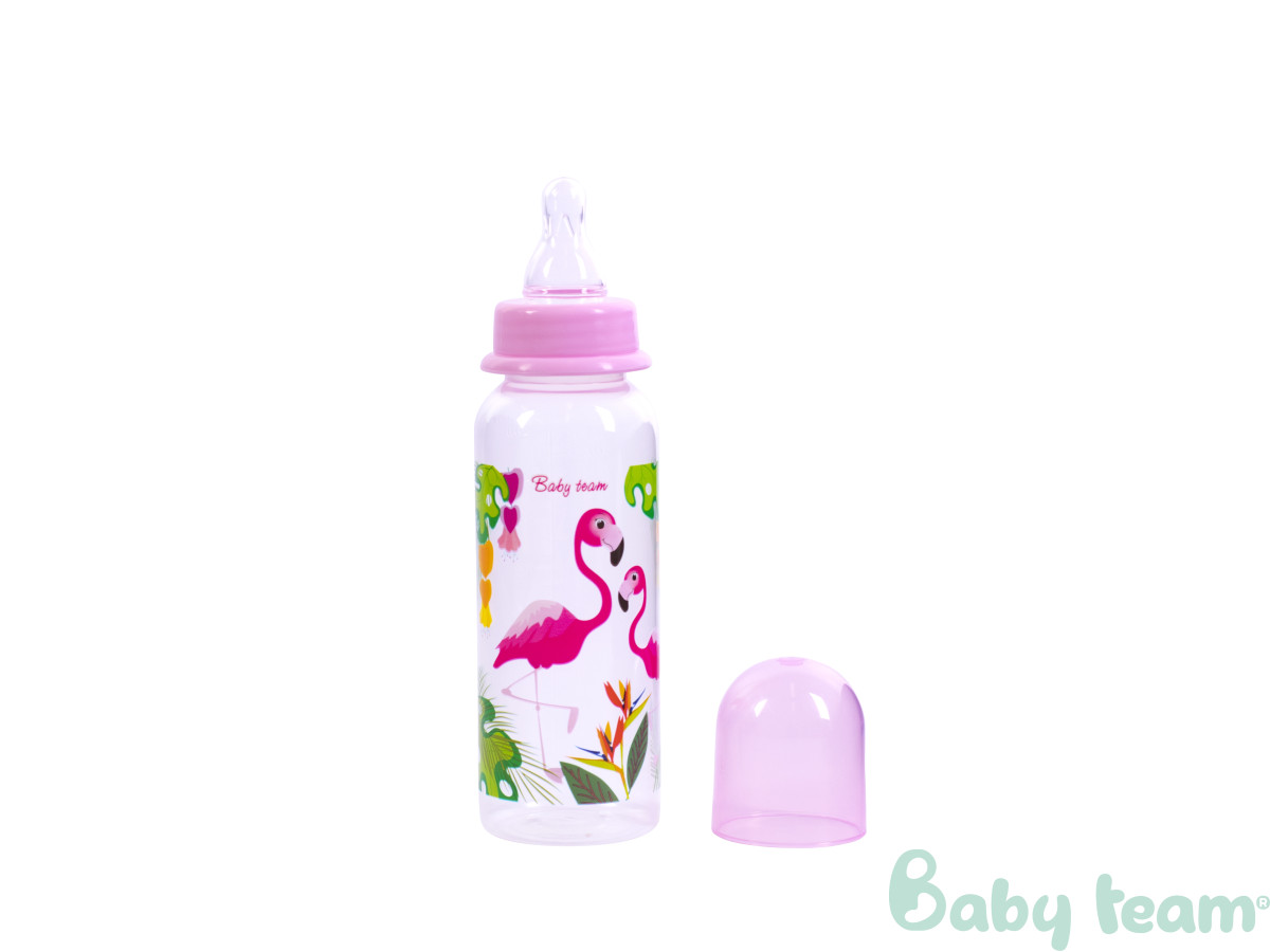 Бутылочка для кормления с силиконовой соской Baby team, 250 мл, 0+, арт. 1410 (УЦЕНКА) Бутылочка для кормления с силиконовой соской Baby team, 250 мл, 0+, арт. 1410 (УЦЕНКА)