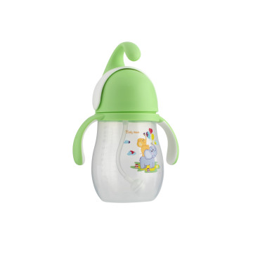 Поїльник з силіконовою трубочкою та ручками Baby team, 320 мл, 9+, арт. 5009