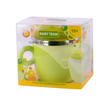 Чашка з кришкою і ручками, з нержавіючої сталі Baby team, 240 мл, 10+, арт. 6091 