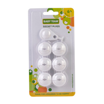 Заглушки для розеток Baby team, 6шт. +1 ключ, 6+, арт. 7600 