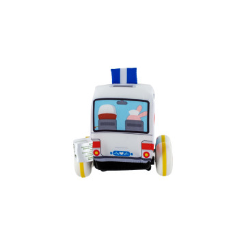 Игрушка текстильная "Машинка", в ассортименте Baby team, 6+, арт. 8420 (скорая)