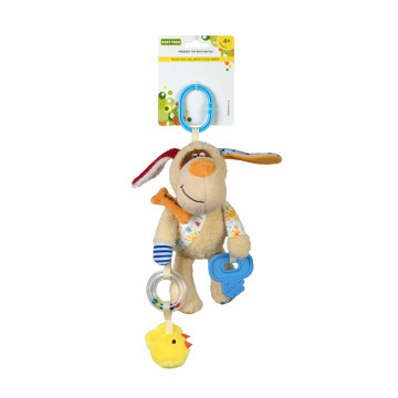 Игрушка-подвеска с погремушкой Baby team, 4+, арт. 8537 (собачка)