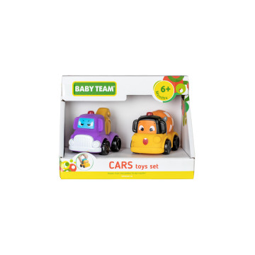 Набор игрушек "Машинки", в ассортименте Baby team, 6+, арт. 8603 (набор с бетономешалкой)