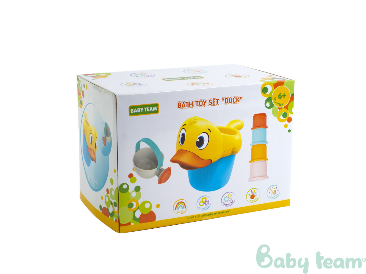 Набір іграшок для ванни "Каченя" Baby team, 6+, арт. 9026 Набір іграшок для ванни "Каченя" Baby team, 6+, арт. 9026