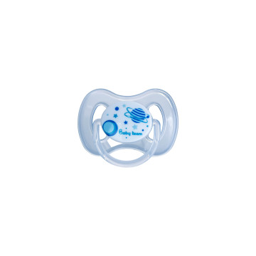 Пустушка силіконова класична Baby team, 0+, арт. 3007 (блакитна)