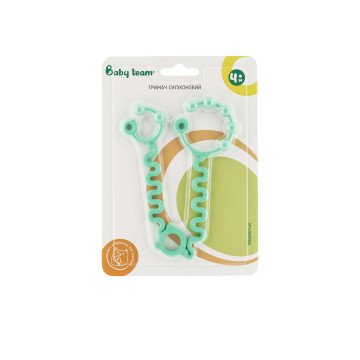 Держатель силиконовый Baby team, 4+, арт. 3380 (бирюзовый)