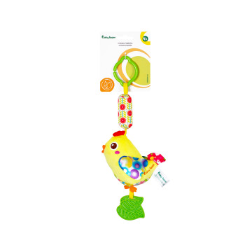 Игрушка-подвеска с прорезывателем Baby team, 4+, арт. 8520 (ЦЫПЛЕНОК)