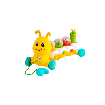 Игрушка музыкальная "Ползунчик" Baby team, 9+, арт. 8659 (желтый)