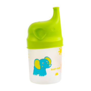 Стакан-поильник с силиконовой насадкой Baby team, 200 мл, 6+, арт. 5008 (УЦЕНКА)