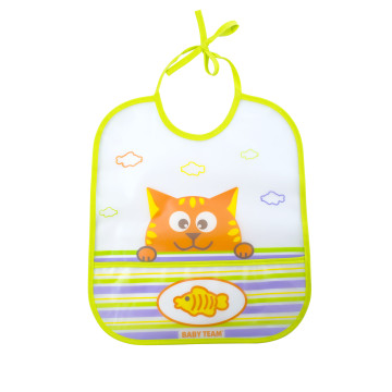 Нагрудник (вологонепроникний) Baby team, 6+, арт. 6503 (котик)