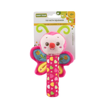 Игрушка с пищалкой Baby team, 4+, арт. 8500 (Бабочка)