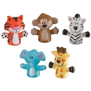 Набор игрушек на пальцы «Веселая детвора», 5 шт., Baby team, 6+, арт. 8700  (сафари)