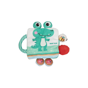 Игрушка-книжка текстильная с погремушкой Baby team, 6+, арт. 8721